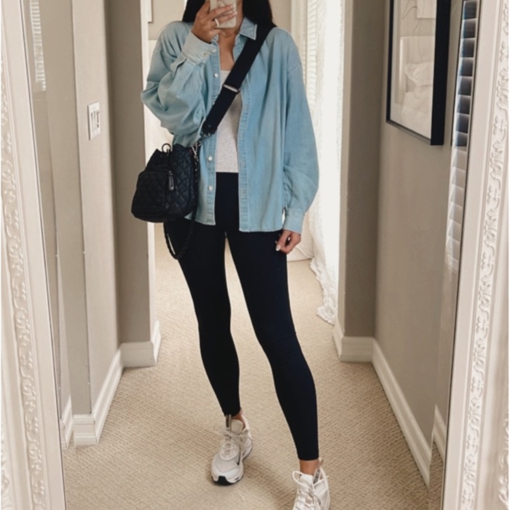 Pistola Sloane Oversized Button Down Shirt in Edgewater S